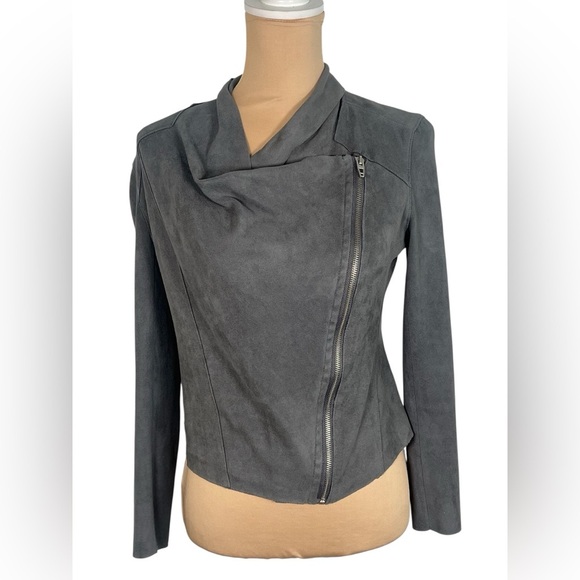 Blank NYC Faux Suede Drape Front Jacket  Size XS - Picture 3 of 14